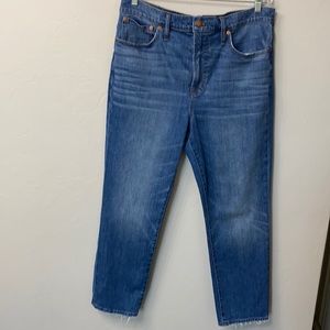 Madewell the perfect vintage crop jeans size 31.